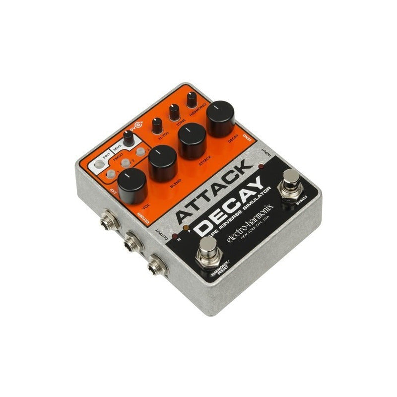 Electro-harmonix Attack Pedal De Efectos Decay Naranja-negro-blanco