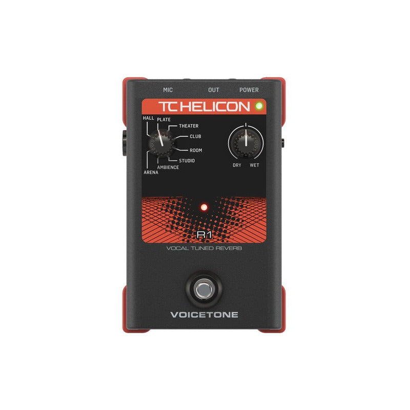 Tc Helicon Voicetone Single R1 Vocal Tuned Reverb Negro