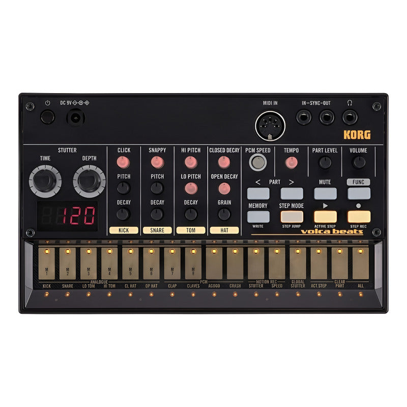Korg Volca Beats Drum Machine Analoga  Negro