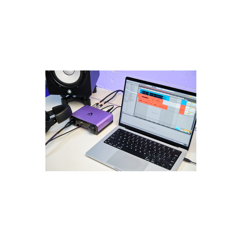 Apogee Electronics Boom Interfaz De Audio 2x2 Usb C Morada