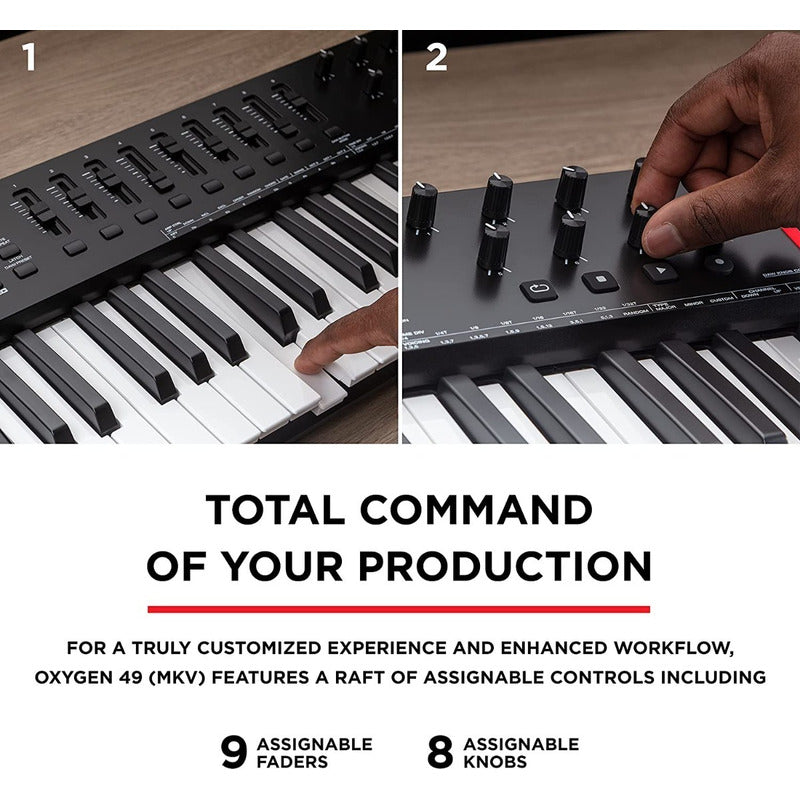 M Audio Oxygen 49 Mkv Teclado Midi Usb De 49 Teclas
