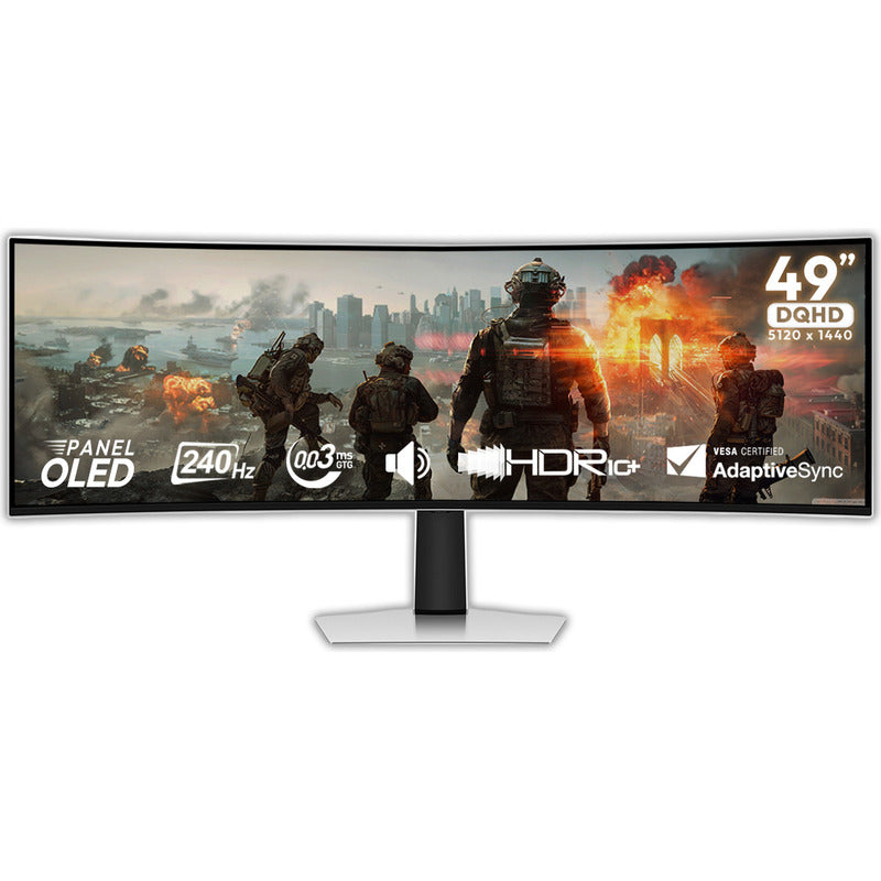 Samsung 49 Odyssey G9 Oled Curved Gaming G93sc Aluminum Silver