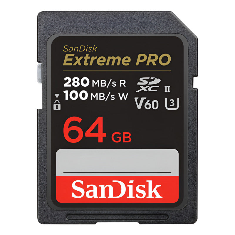 Sandisk 64gb Extreme Pro Uhs-ii Sdxc  Tarjeta De Memoria
