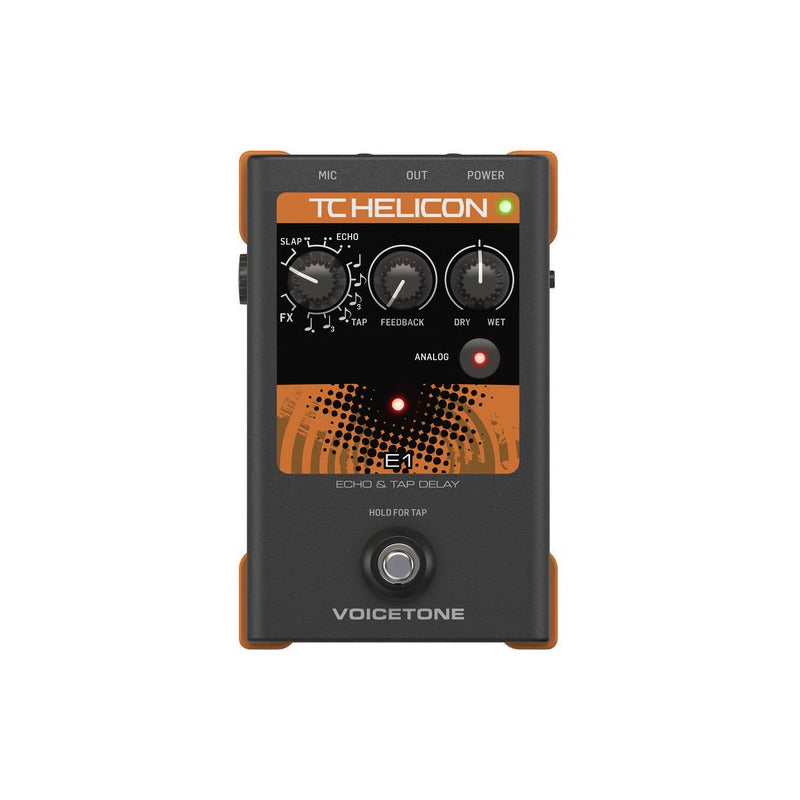 Tc Helicon Voicetone Single E1 Echo & Tap Delay Negro