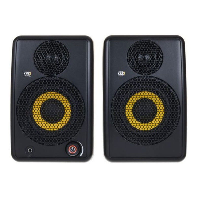 Krk Goaux 3 Monitores De Estudio Par Negro