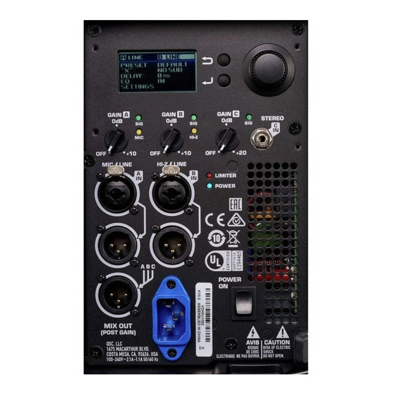 Qsc K 10.2 Parlante Preamplificado - Negro
