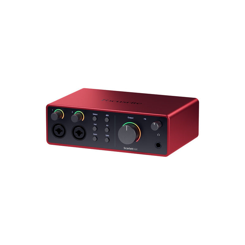 Focusrite Scarlett 4i4 4g Nueva 2i4 Interfaz De Audio Usb-c Rojo