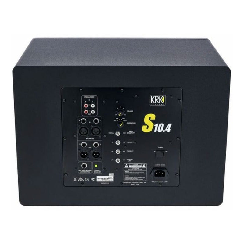 Krk S10g4 Subwoofer Activo Estudio 10 Pulgadas 110v Negro
