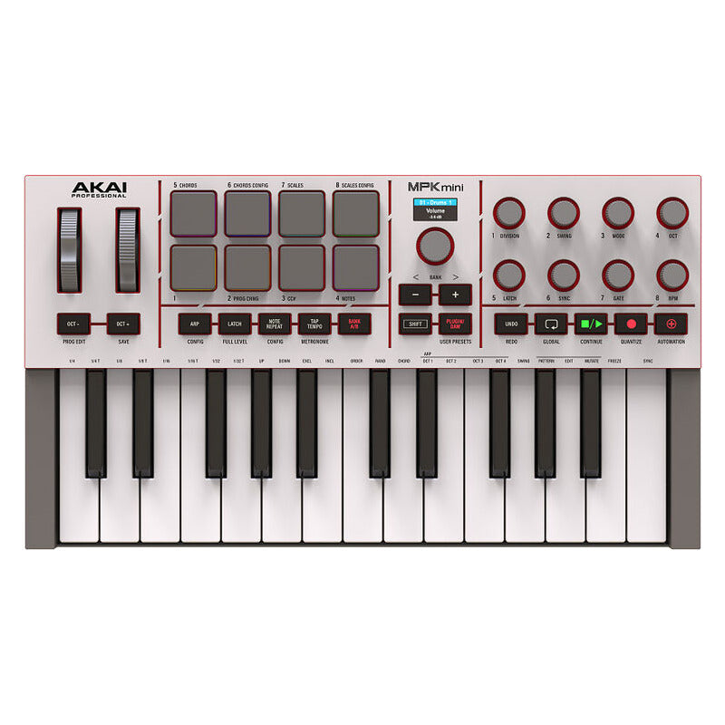 Akai Professional Mpk Mini Iv Controlador Midi 25 Teclas Gris