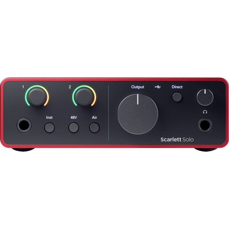 Focusrite Scarlett Solo Usb-c Audio Interface 4th Gen Rojo