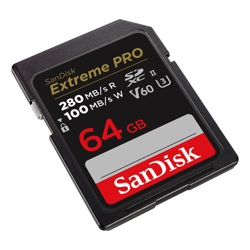 Sandisk 64gb Extreme Pro Uhs-ii Sdxc  Tarjeta De Memoria