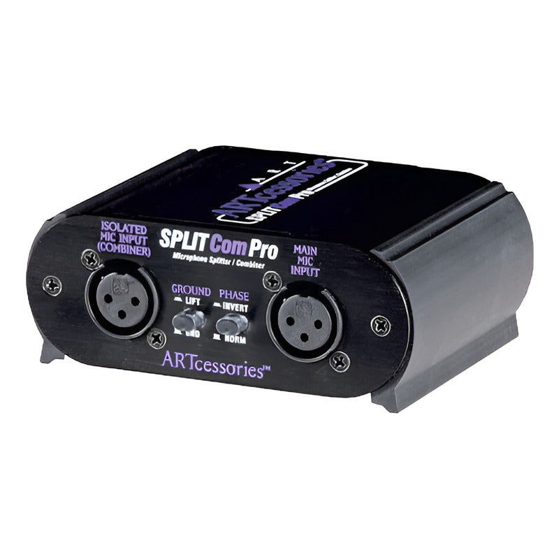 Art Splitcom Pro 2 Way Mic Splitter / Combiner Negro 0 W