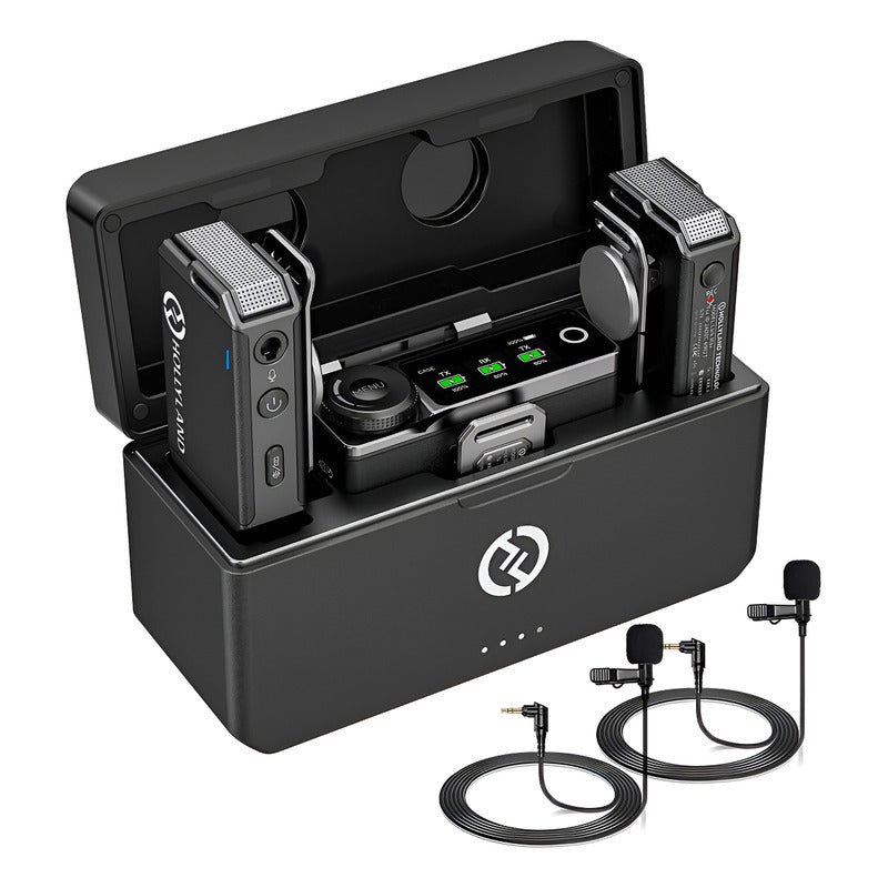 Hollyland Lark Max Duo Microfonos Wireless 2 Personas Negro