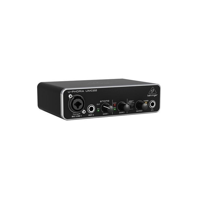 Behringer U-phoria Umc22 Interfaz De Audio Midas Negro