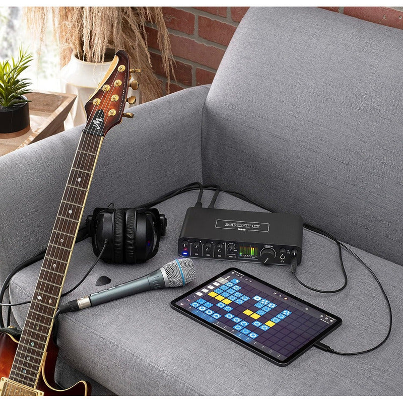 Motu M6 Interfaz De Audio Midi Usb-c 6x4 192 Khz 24 Bit Negro