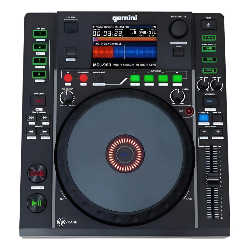 Gemini Sound Mdj-900 Controlador Dj Pro Multimedia Usb Negro