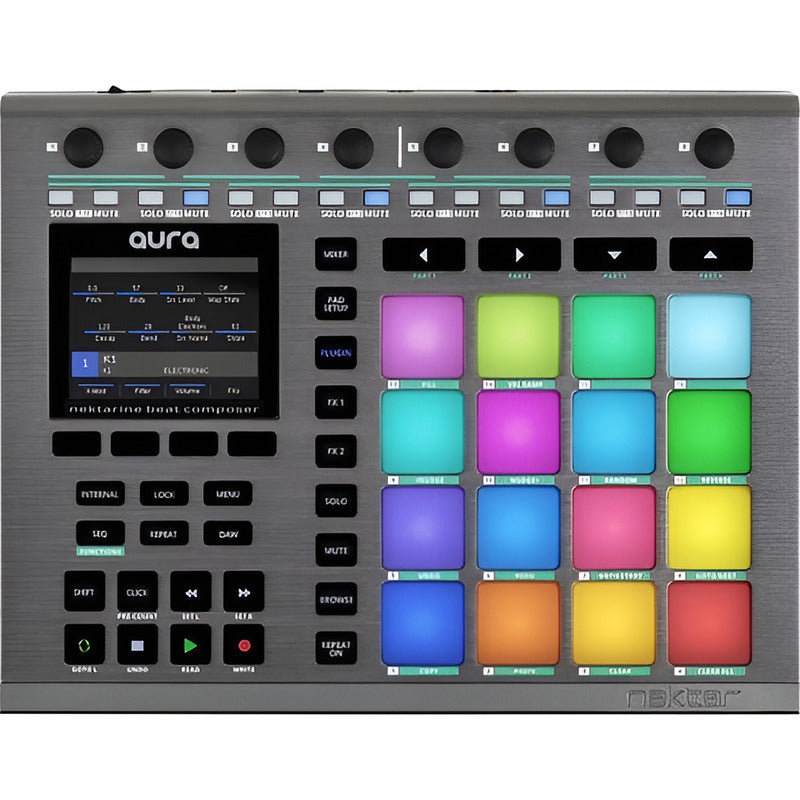 Nektar Aura Controlador Beat Maker Gris Oscuro