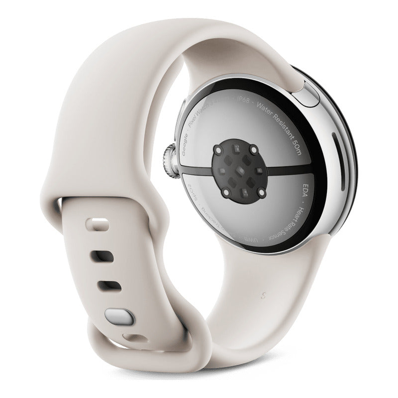 Google Pixel Watch 3 41mm Smartwatch Reloj Inteligente Polished Silver Silicona Porcelain Polished Silver