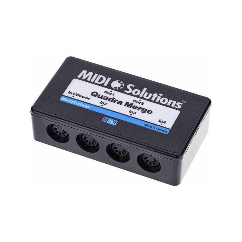 Midi Solutions Quadra Merge Interfaz Midi 4x2 Negro