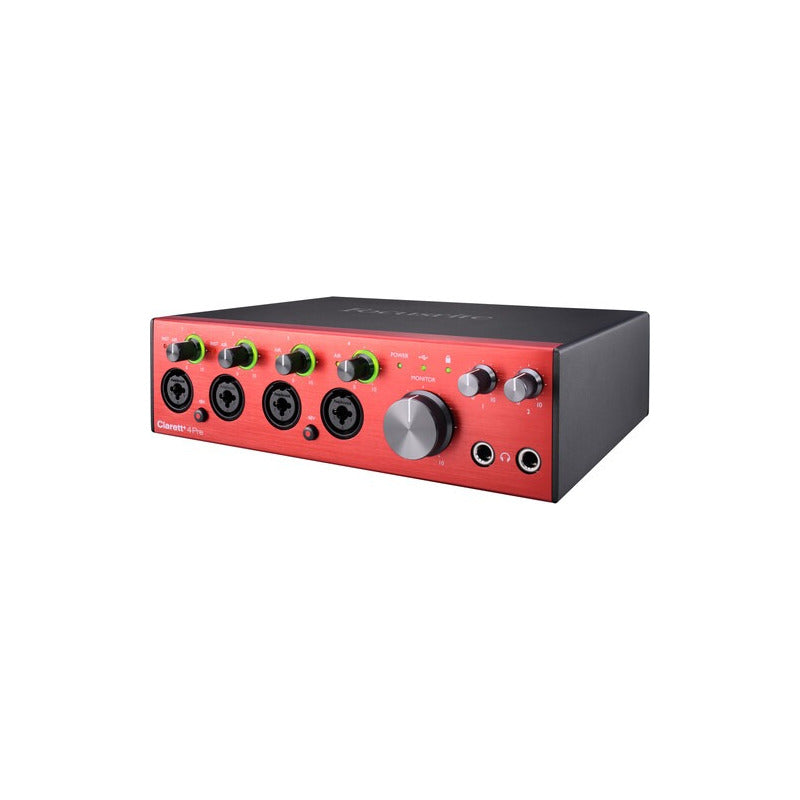 Focusrite Clarett+ 4pre 18x8 Usb Type-c Interfaz De Audio Rojo