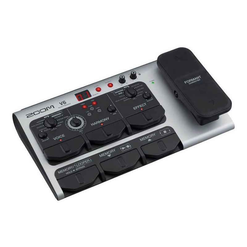 Zoom V6-sp Pedal Procesador De Efecto Vocal Negro