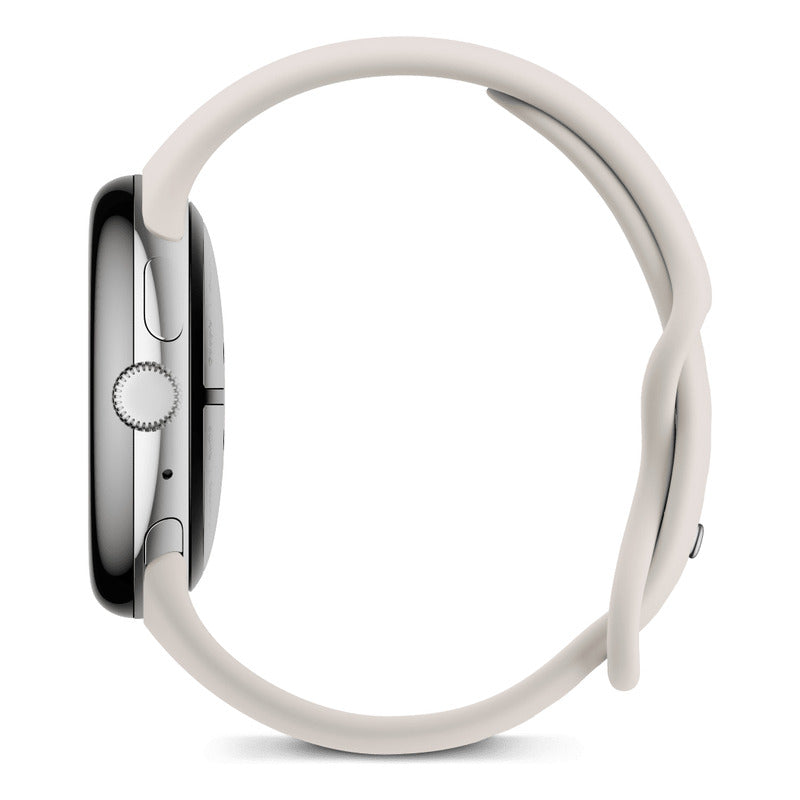 Google Pixel Watch 3 45mm Smartwatch Reloj Inteligente Polished Silver Silicona Porcelain Polished Silver