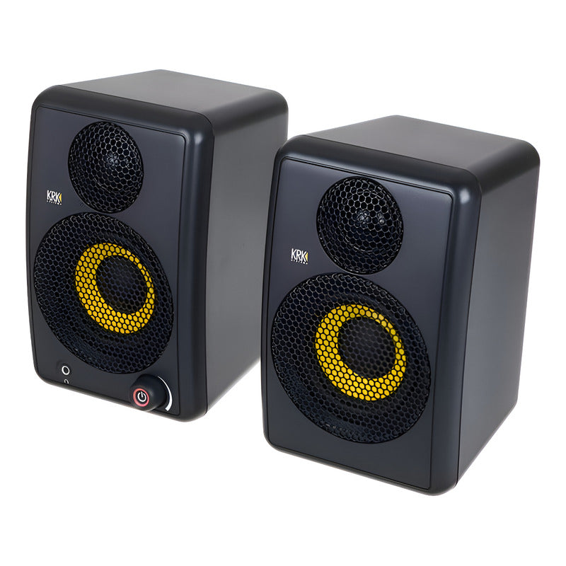 Krk Goaux 3 Monitores De Estudio Par Negro