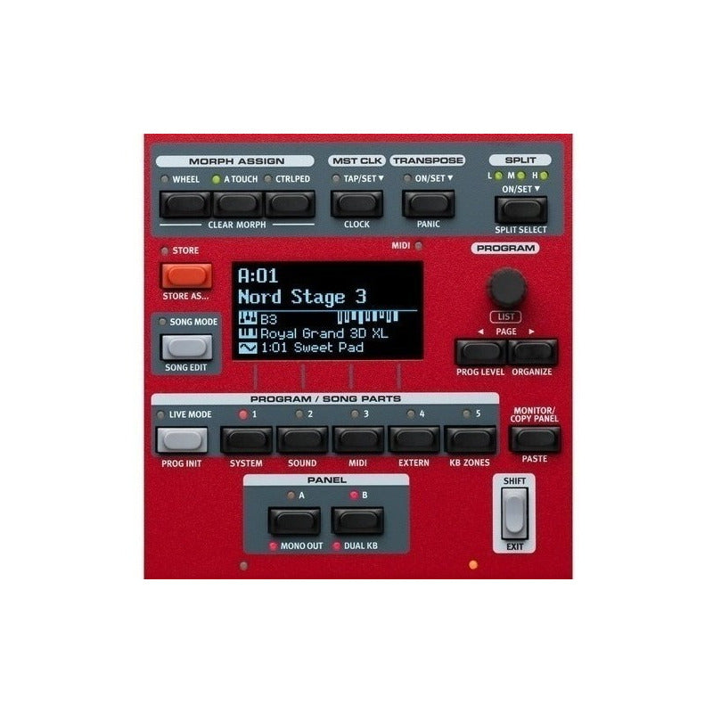 Nord Stage 3 88 Teclado Profesional - Rojo