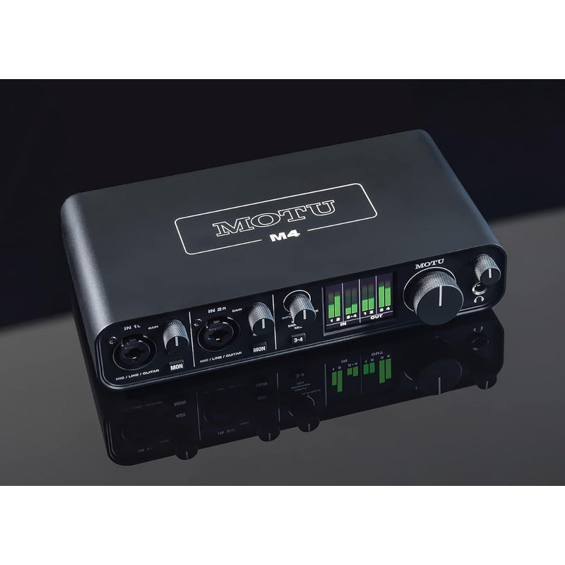 Motu M4 Interfaz De Audio Usb-c 4x4 192 Khz 24 Bit Negro