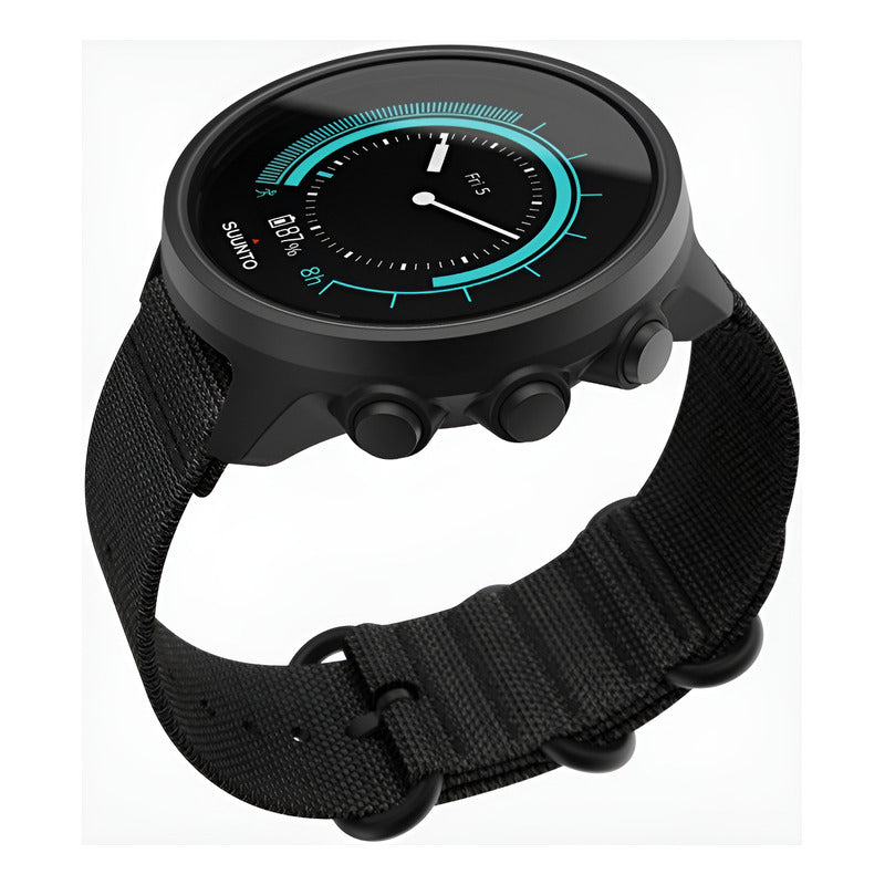 Suunto 9 Baro Reloj Inteligente Deportivo Charcoal Black Titanium Tejido De Nailon Negro Negro