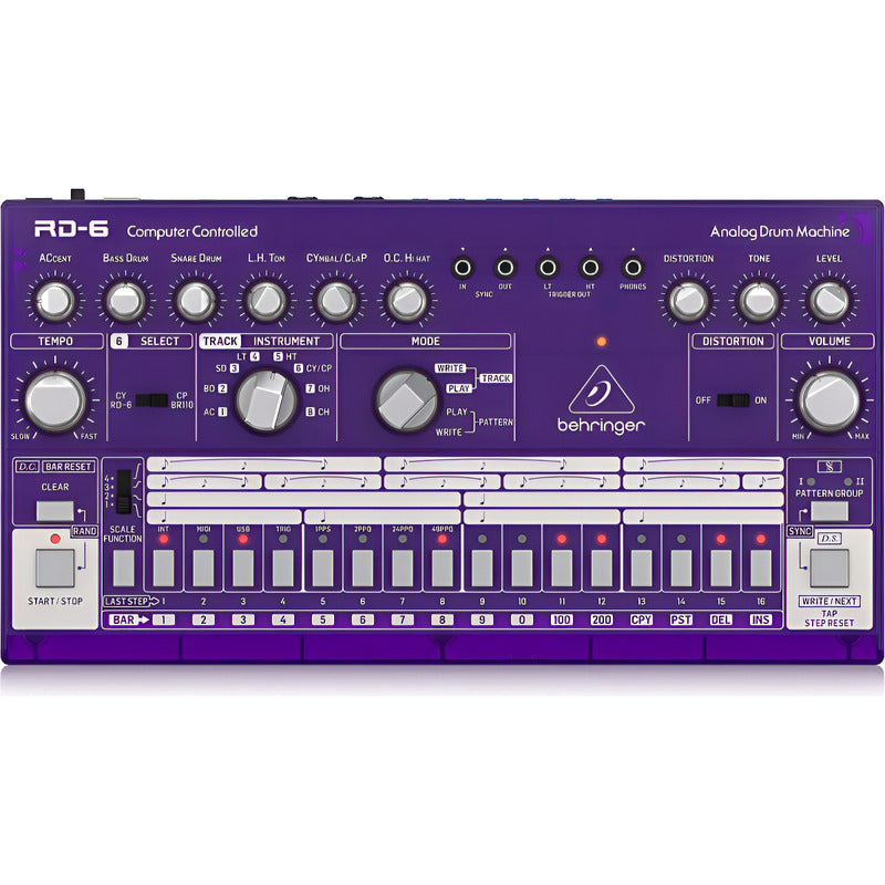 Behringer Rd-6 Gp Drum Machine Analoga Purpura
