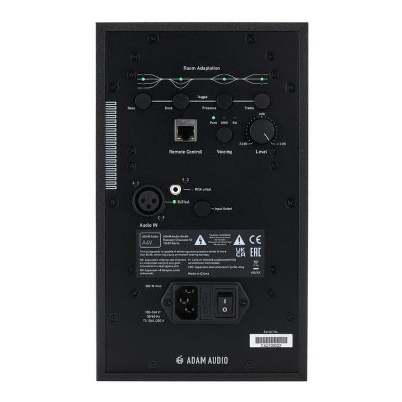 Adam Audio A4v Monitor De Estudio Negro