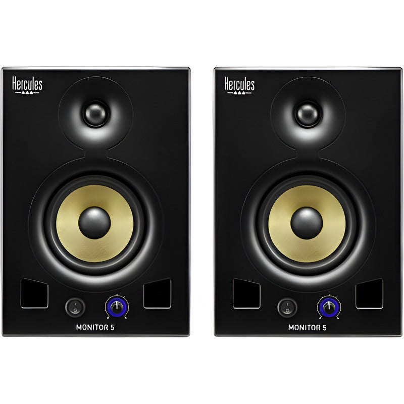 Hercules Dj Monitor 5 Monitores De Estudio Par Negro