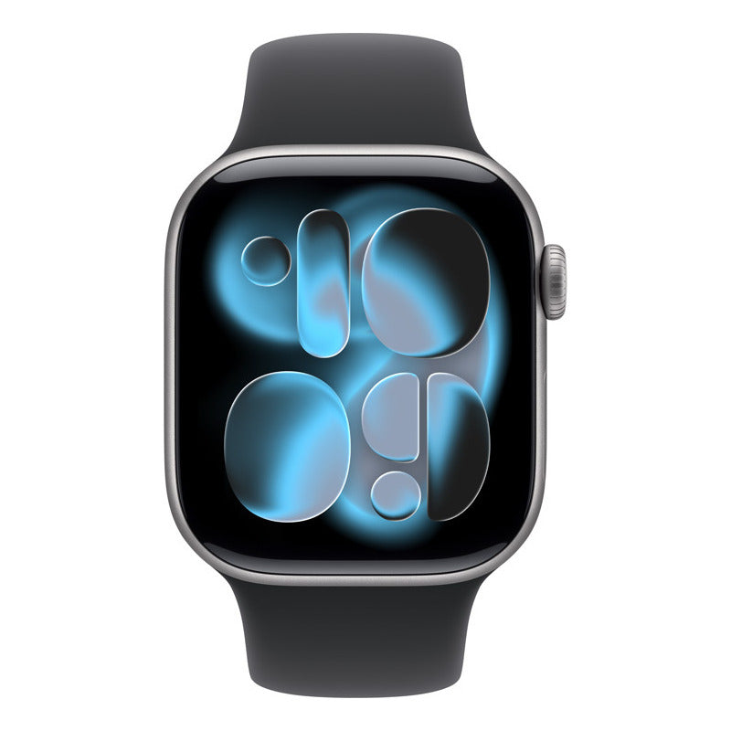 Apple Watch Series 11 Case Aluminio Sport  S/m Gps 42mm - Gris Espacial - Correa Deportiva - Negro - Negro