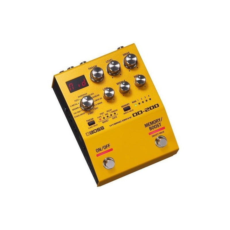 Boss Od-200 Pedal De Efectos Hybrid Drive Amarillo