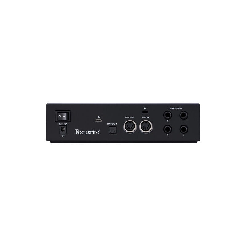 Focusrite Clarett+ 2pre Interface De Audio/midi Usb Type-c Rojo