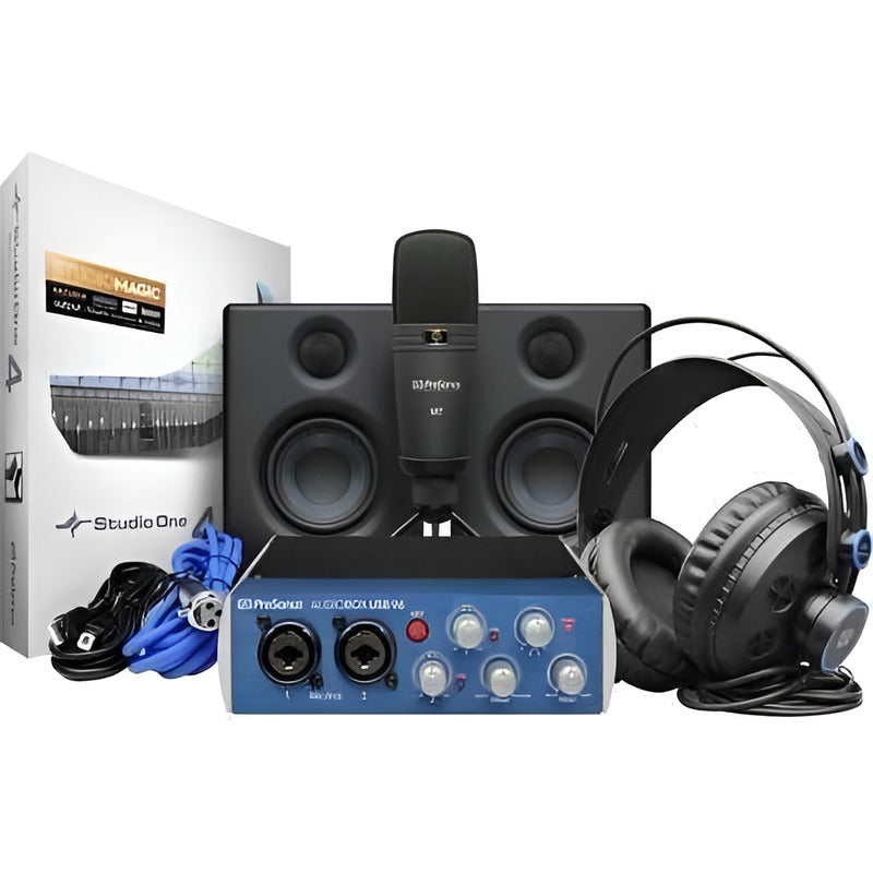 Presonus Audiobox 96 Studio Hardware Completo De Grabacion Azul Océano