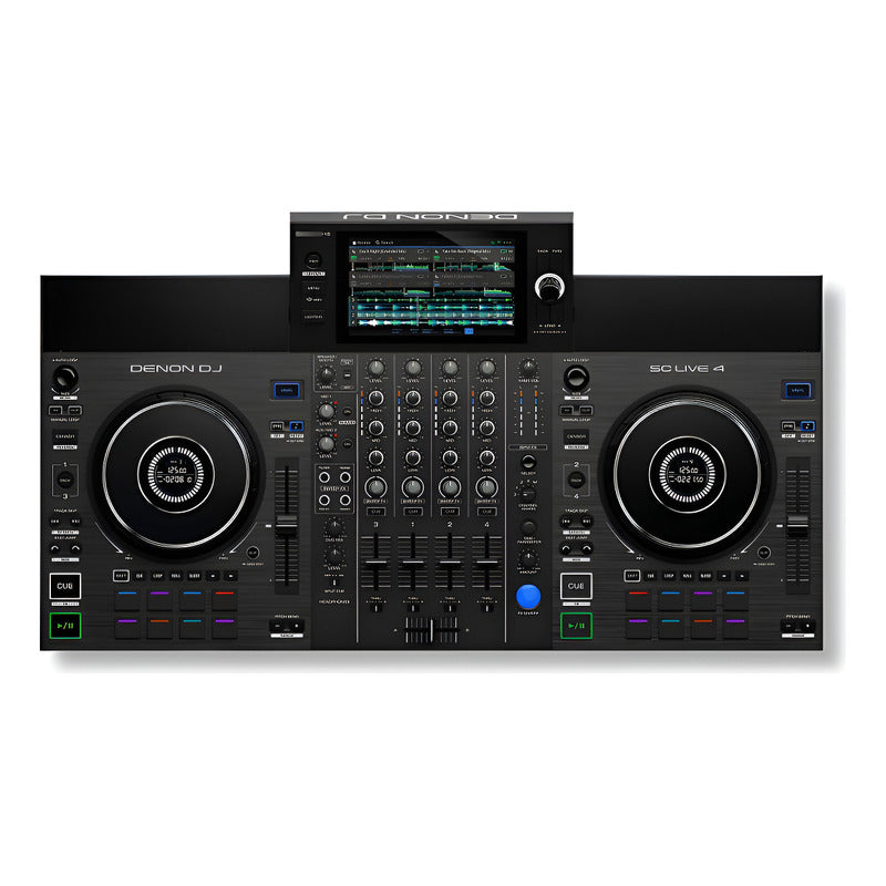 Denon Dj Sc Live 4 Controlador Dj Todo En 1 Sin Laptop Negro