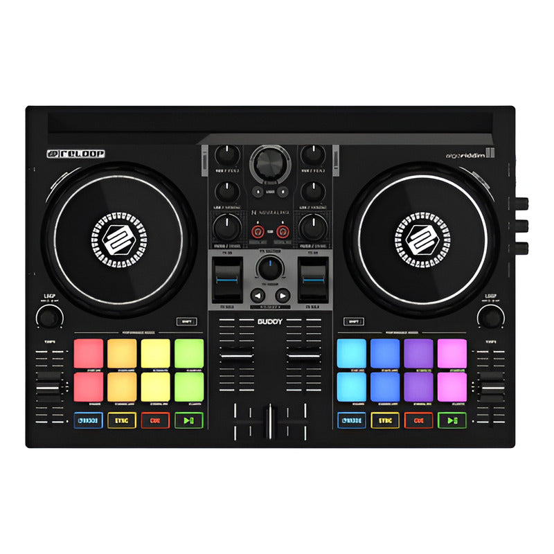 Reloop Buddy Controlador Dj 2 Canales Djay Negro